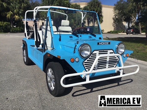 Blue Mokee 4 Passenger Golf Cart affordable golf cart rental, golf cart rent marathon