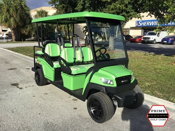 Lime Bintelli Beyond 6 Passenger Golf Cart affordable golf cart rental, golf cart rent marathon