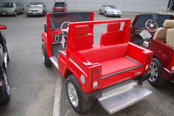 Red Hummer Golf Cart affordable golf cart rental, golf cart rent marathon