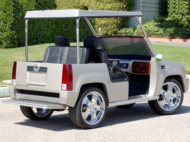 Silver Escalade Golf Cart affordable golf cart rental, golf cart rent marathon